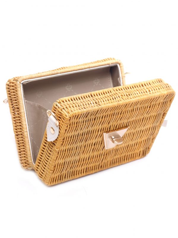 Capodarte -  Clutch Capodarte De Mimbre Natural