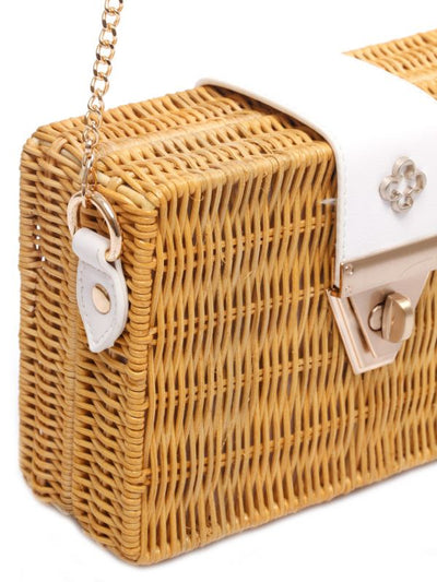 Capodarte -  Clutch Capodarte De Mimbre Natural