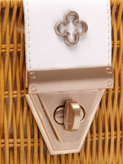 Capodarte -  Clutch Capodarte De Mimbre Natural