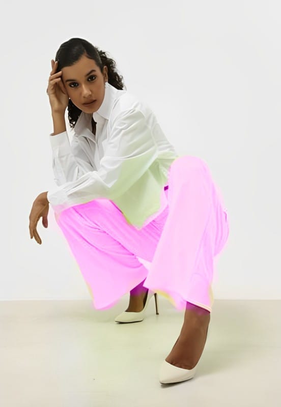Mia Bakana - LancaPerfume - Pantalon Wideleg Rosa