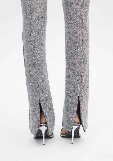 Mia Bakana - LancaPerfume - leggings texturizados de cintura alta Plata