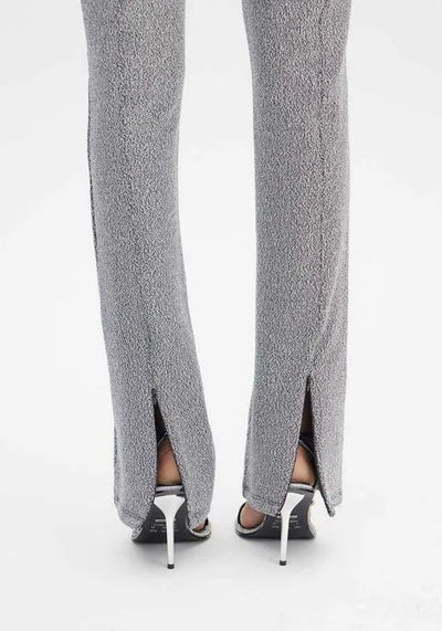 Mia Bakana - LancaPerfume - leggings texturizados de cintura alta Plata