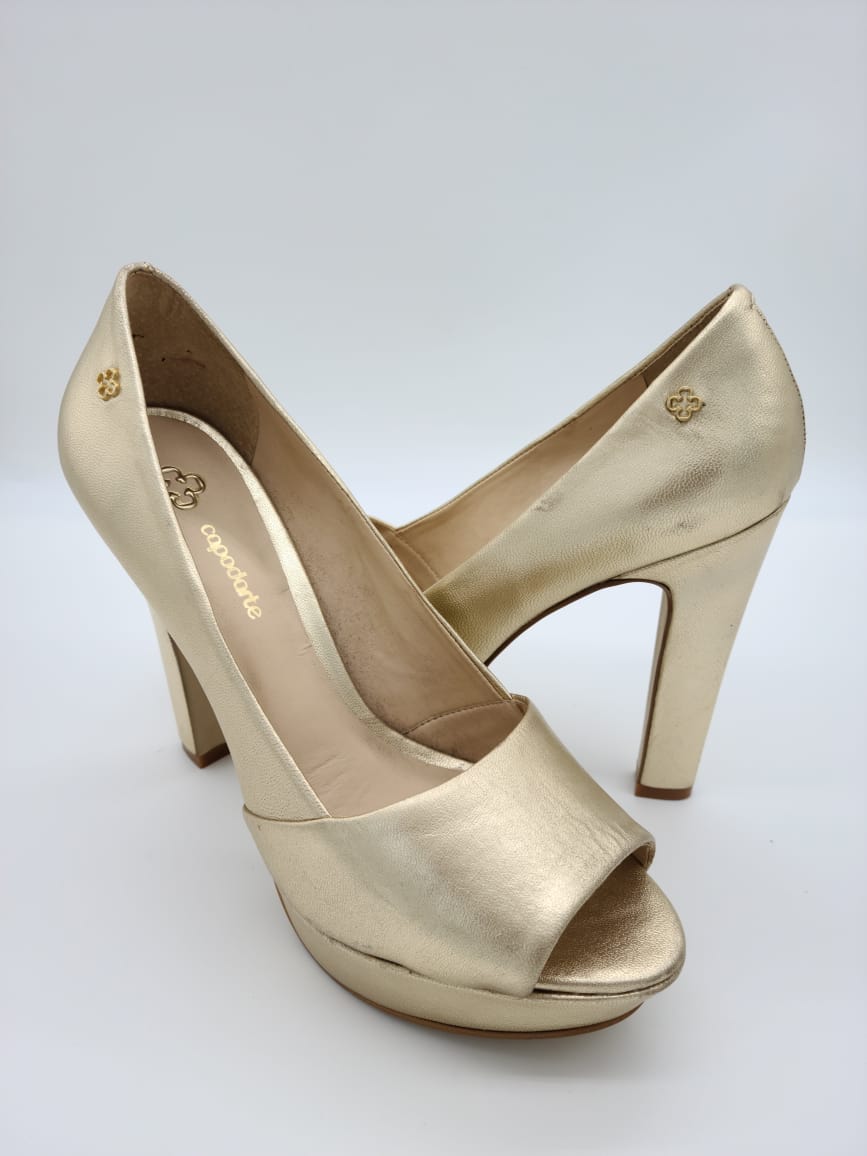 Capodarte - Zapato Dorado Metalizado