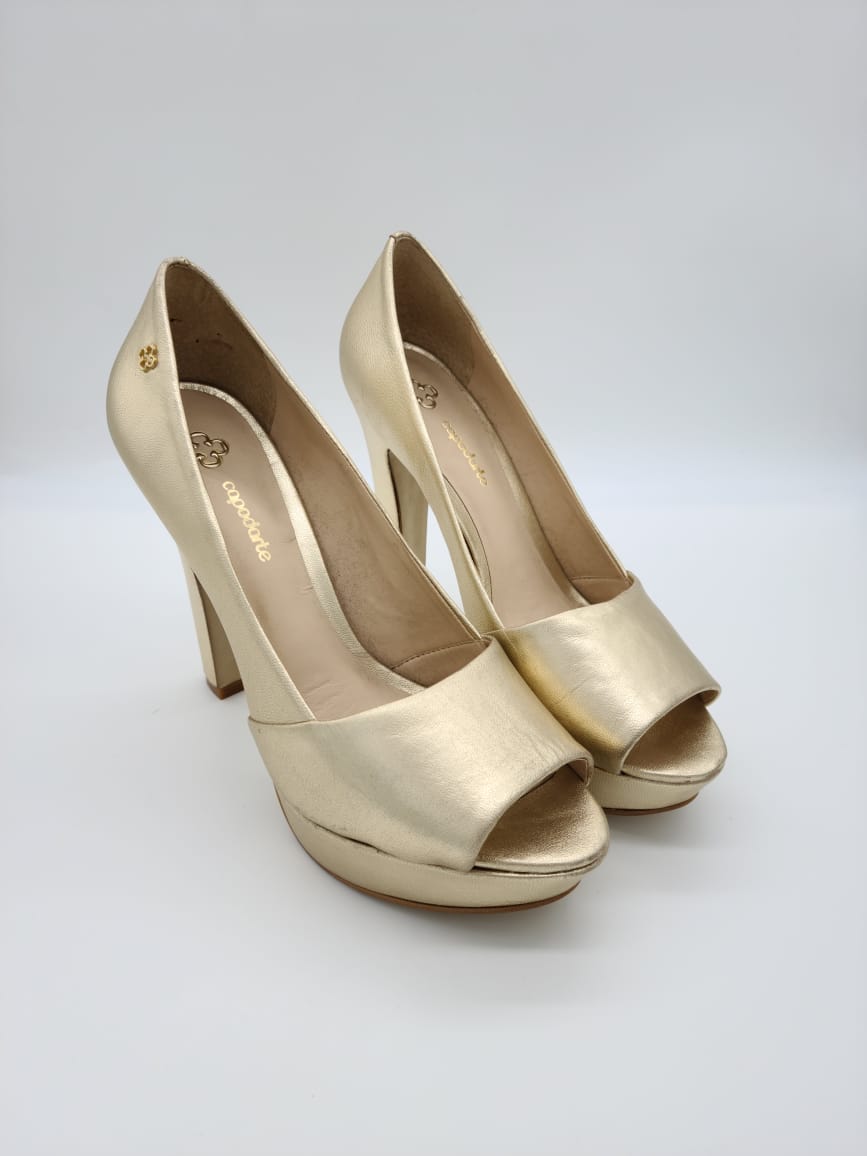 Capodarte - Zapato Dorado Metalizado