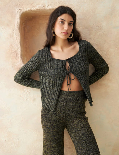 Rotunda - Cardigan Tempe Shiny Black