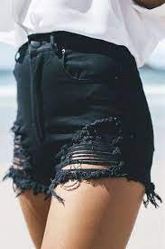 Essentials - Short jean negro
