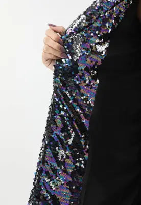CINNTRE - Blazer de Lentejuelas