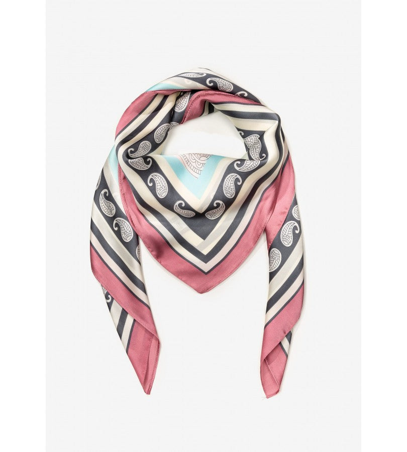 essentials - Pañoleta Satinada Filo Rosa