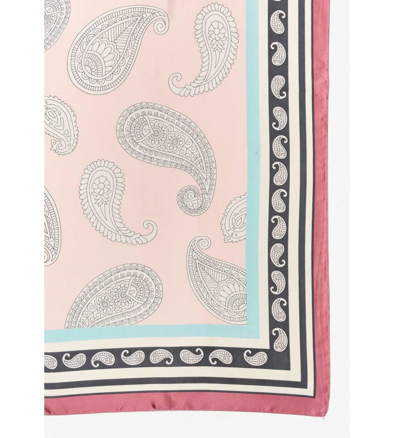 essentials - Pañoleta Satinada Filo Rosa