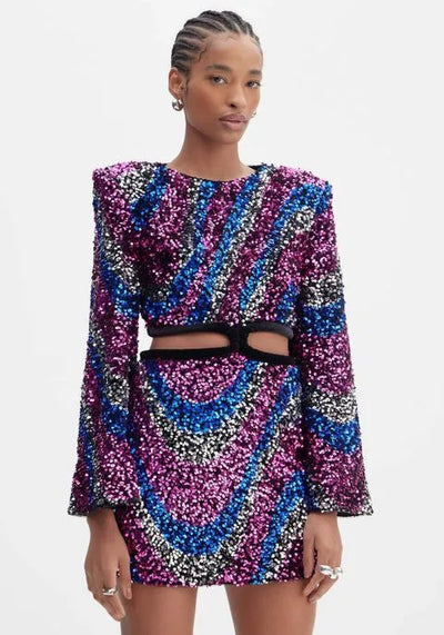 CINNTRE - LancaPerfume - Vestido Corto de Lentjuelas