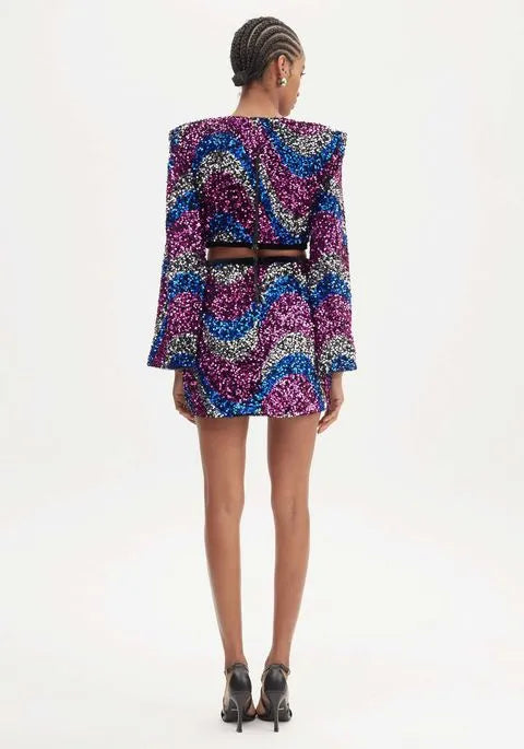 CINNTRE - LancaPerfume - Vestido Corto de Lentjuelas