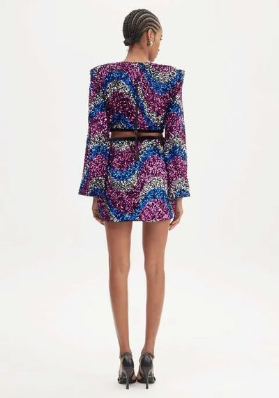 CINNTRE - LancaPerfume - Vestido Corto de Lentjuelas