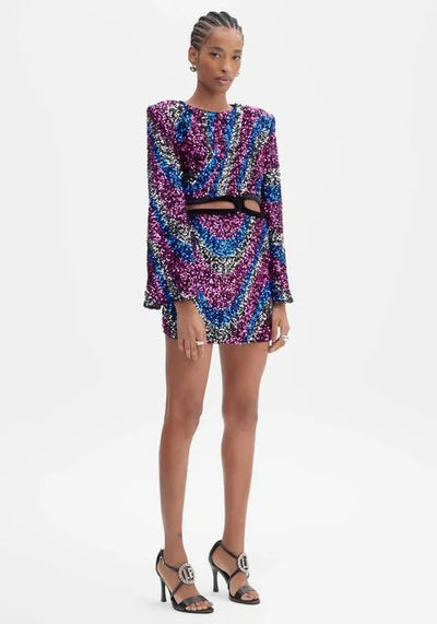 CINNTRE - LancaPerfume - Vestido Corto de Lentjuelas