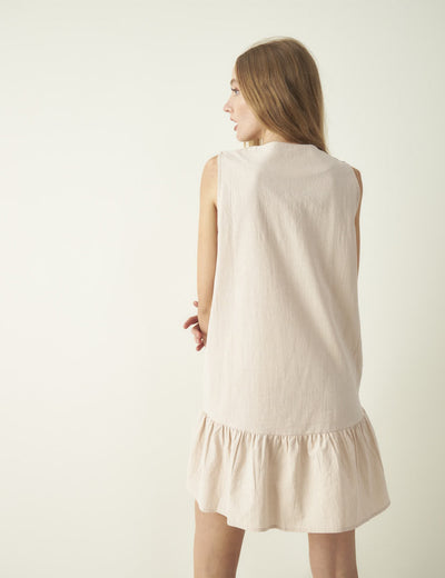 Rotunda - Vestido Mechlin Beige
