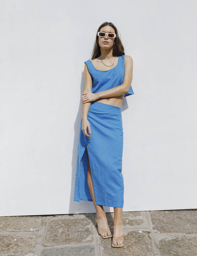 Rotunda - Falda Millet Blue