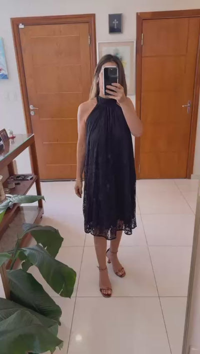 CINNTRE - Vestido de Encaje
