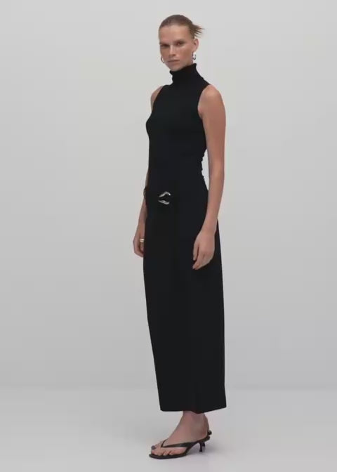 MNG - Falda cinturón abertura