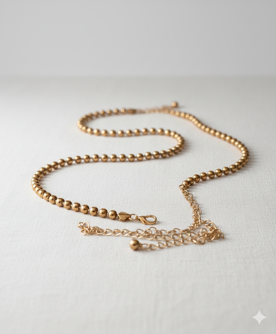 Unico - Cinturon Metal Dorado