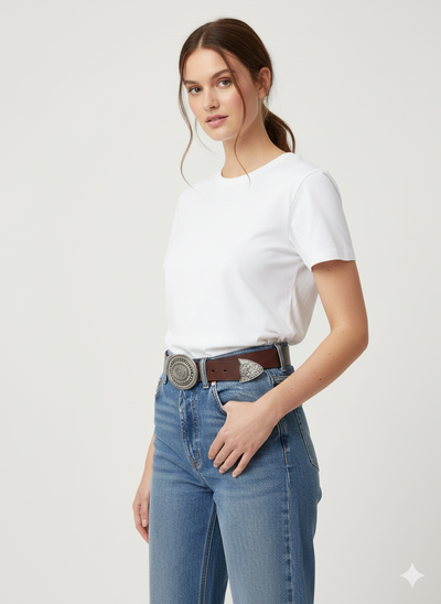 Unico - Cinturon Hebilla Metal