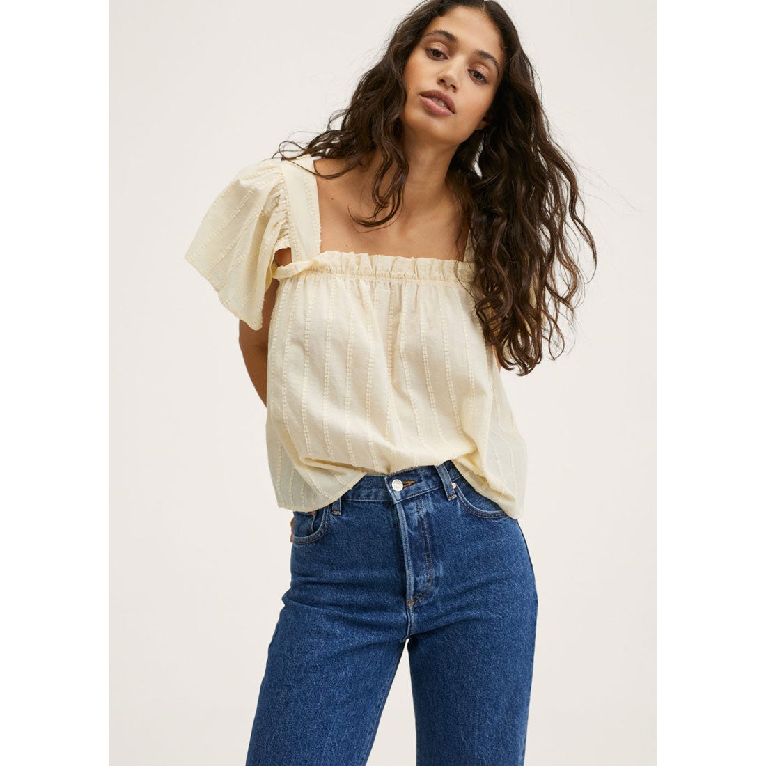 MNG - Blusa 100% algodón