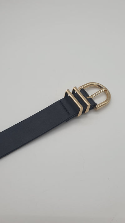 Unico - Cinturon con Pasacinto en dorado