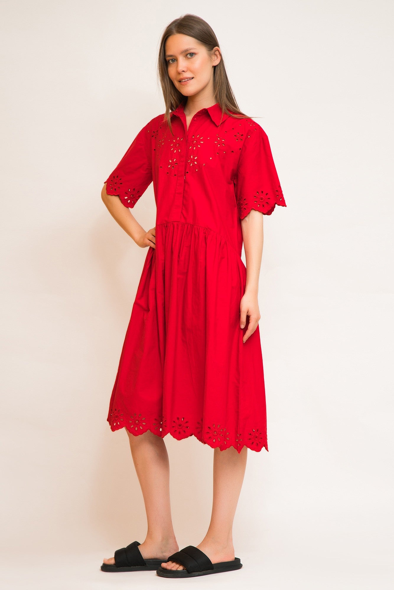 MNG - Vestido Camisero Cloud-h