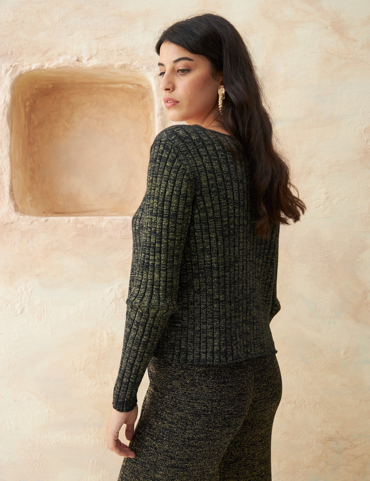 Rotunda - Cardigan Tempe Shiny Black