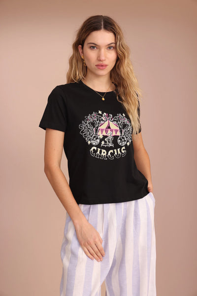 Project-White - Remera Circus Negra