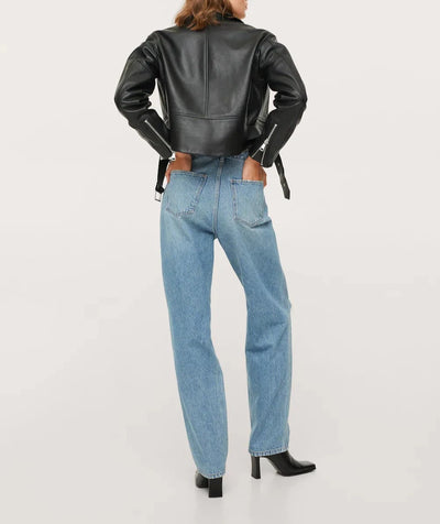 Mango - Jeans tapered tiro alto. Estilo Oversize LIMITED EDITION