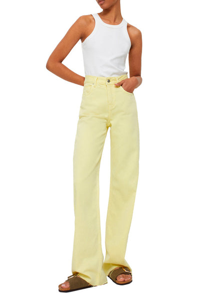 Parfois - Jeans Amarillo hechos de lyocell y algodón