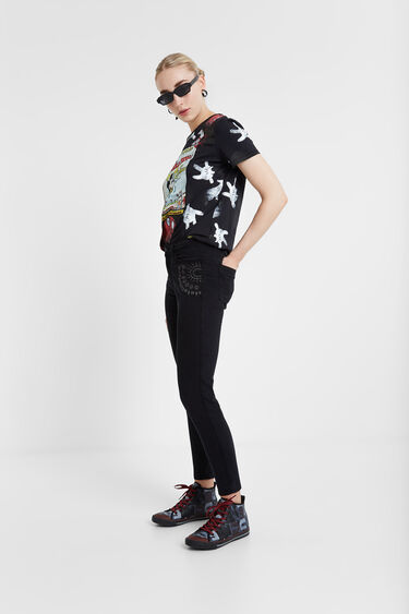 Desigual -  Pantalones Gyantse Negro