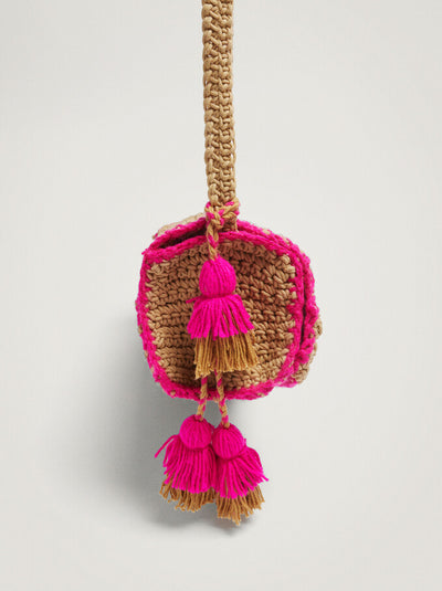 Parfois - Braided Crossbody Bag with Pendant