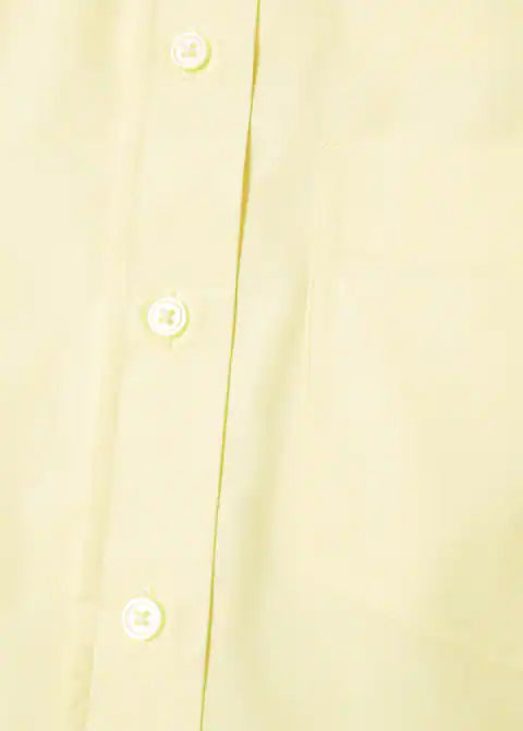 Mango - Camisa algodon manga acampanada