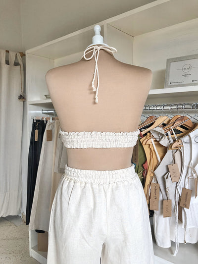 Crop Lino Tri Beige