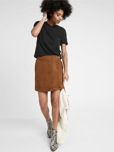 Banana Republic - Wrap Mini Vegan Suede