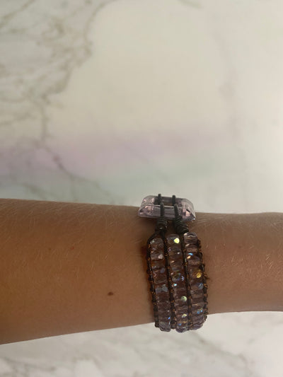 Pret a Porter - Pulsera Cuero Con Cuentas