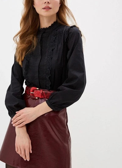 Springfield - Camisa de Algodon con detalles de brodery