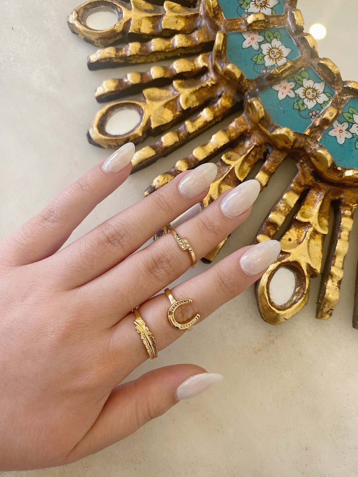 Rapsodia - Set de 3 anillos Dorados