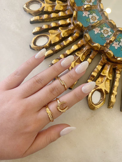 Rapsodia - Set de 3 anillos Dorados