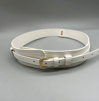 Unico - Cinturon 2 en uno Blanco