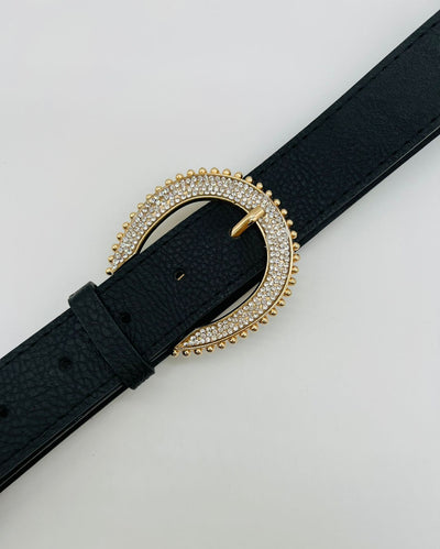 Unico - Cinturon Hebilla de Metal con strass
