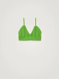Parfois - Top hilo de algodon verde